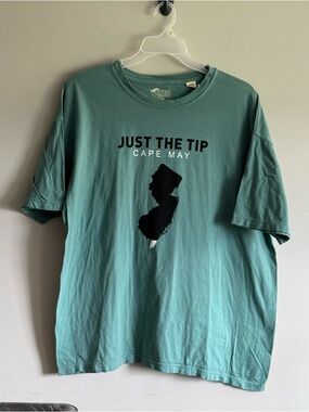 RFBF Just The Tip Cape May Green Graphic Tee Mens Xl
